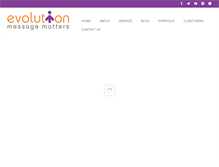 Tablet Screenshot of becausemessagematters.com